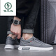 Woodpecker canvas shoes men's shoes for summer breathable and lightweight old Beijing cloth shoes versatile casual board shoes one-legged sports trendy shoes men gray 45