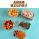 Disposable lunch box round square packaging box food grade fast food takeaway stall fruit bento soup powder box thickened 450 round thickened with lid 50 sets