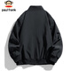 Paul Frank Jacket Men's Autumn and Winter Trendy Casual Work Jacket Men's American Aviator Men's Black 2XL