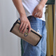 FASITE tool roll bag portable small canvas thickened storage bag multi-functional portable electrician tool bag khaki