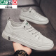 
Kadile crocodile leather cowhide shoes for men new style men Korean style trendy versatile men casual sports shoes for young white shoes [same style in the mall] N695 beige 42