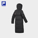 FILA official women's mid-length down jacket 2025 winter 90 goose down high-pile 740+ warm and cold-proof jacket