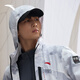 ANTA Water Repellent Jacket丨Woven Sports Top Men's Winter Hooded Jacket Top 152447617N Pure White/All-over Print-3 L (Male 175)