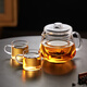Mudye tea making glass small teapot large capacity high borosilicate heat-resistant thickened men's office tea cup special for one person