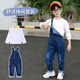 
G.DUCKKIDS children's clothing boys' suit spring and autumn 2025 new children's long-sleeved jeans trendy casual mid-large children's overalls single piece overalls 150 (recommended height 140cm 12-13 years old)