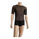 Pajama sexy de rol para uniformes estimulantes de parejas especiales para hombres para tangas seductoras pijama sexual de tres puntos para uniformes de hombres + ropa interior de la red de pescado negro para la ropa interior sexual para la cama de los hombres y la túnica de batalla