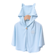 Babywatch Baby Sonnenschutzmittel Cape Cloak kleine monatliche Baby-Baby-Babys dünne atmungsaktive UV Anti-UV-Sommer-Eisdraht-Sonnenschutzkleidung [Original UPF50+ Sonnenschutz] Cool Stoff-Blue 80 (alle Größe)