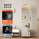 
Warm-hunting full-body mirror coat rack bedroom rotatable mobile dressing mirror clothes hanger integrated with dirty laundry basket dressing mirror [Cream white] storage basket + movable dressing mirror