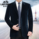 Classic car, middle-aged men's corduroy suit, gold velvet spring and autumn suit jacket, middle-aged men's dad's corduroy singlet, navy blue 175 (recommended 140 Jin Jin equals 0.5 kg -155 Jin Jin equals 0.5 kg to wear)