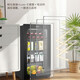 Haier Spot Special Ticket Small Ice Bar Living Room Home Office Mini Beverage Cabinet Single Door Embedded Refrigerator Beauty Tea Refrigerator E-Sports B&B Hotel First Class Energy Efficiency High 0.85m Electronic Temperature Control丨Black Gold Purification丨Piano Black 92L