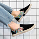 
H8 cloth shoes men's 2025 new breathable lazy shoes one-legged canvas shoes men's shoes old Beijing casual shoes black (Ultra-Ultimate version) 43