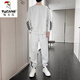 啄木鸟（TUCANO）男装休闲运动服套装2025新款春秋季圆领长袖卫衣男装秋冬帅气一套 9230黑色 S