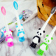 YouJie Hu Shuchen Cepillo de dientes de los niños de los niños Capetio de dibujos animados clásicos de la muñeca para niños de 3-6-6-12 años Protección de dientes y goma de cepillo 20 9904 Modelos [Cepillo de dientes de panda infantil]