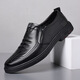 
DICK LANE Dick Renne brand beanie shoes for men 2025 new men's casual leather shoes for footwear and one footwear single shoes for men soft face soft sole men's shoes 825 brown 38
