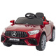 Yuenni Children's Elektroauto Allrad Allrad-Auto-Männer und Frauen mit Fernbedienung können Spielzeugauto-Baby-Ladewagen rotes Dual-Rad-Laufwerk + Fernbedienung Selbstfahrer + Mobiltelefon Bluetooth sitzen