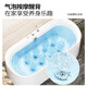 
JOMOO Bathtub, small adult apartment bathing bathing pool, bathroom bathing independent acrylic oval art bathtub 1.6m with shower bubble massage tank YC13116