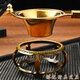 Betfair 304 stainless steel tea drain tea set accessories high-end tea filter tea filter tea filter combination filter bracket Jixiang Ruyi-304 gold tea drain + golden octagonal base