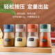 Zhengci Palace quantitative salt shaker seasoning jar seasoning box home kitchen set combination sealed moisture-proof glass seasoning jar salt control bottle 1 pack beige