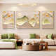 
Meiyouchun modern light luxury living room decoration painting persimmon Ruyi triplet high-end mural new style sofa background wall hanging painting JD14715 left and right 30*40 middle 60*40 texture oil canvas ps gold frame