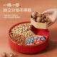 Guangyi Candy Box Fruit Plate Melon Seeds Dried Fruit Box Nut Compartment Snack Storage Box Fruit Plate Living Room Red GY8965