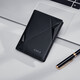 Golf (GOLF) card bag ID bag for men genuine leather thin bank card driver's license storage closure card holder business card holder large capacity black