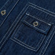 
ASK JUNIOR Boys Jacket 2025 Autumn Medium-Large Children's Denim Jacket Children's Contrast Coat Jacket Trend Blue 150