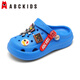 ABC Kids Kids's Hole Zapatos para zapatillas para niños y niñas para sandalias de verano para bebés Soft Sole No-Slip Beach Shoes 8504 Azul 28-29