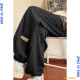 
Idea style (ZHUYIFAN) fat man's large-size pants for men's spring and summer thin heavyweight trousers loose trousers wide-leg sports casual pants trendy K1049 gray 5XL 210-230Jin [Jin equals 0.5 kg]