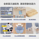 JD.com Kinderstudientisch und Stuhl Set Massivholz Liftschreiber Schreibtisch Grund- und Sekundarschüler Schreibtischstuhl 15 cm nach hinten 1m Blau jagen