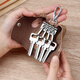 Mashalanti Bag Key Bag Pequeño Bolsa Pequeña Multi -Función Clip Clutch CAR CUPERA DE CUBIERTA RETABLE DE CUMPLEAÑOS PARA BIEDO MARIDO COLOR BROW