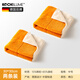 Carbome fiber rags, absorbent kitchen towels, cleaning household dishwashing cloths, orange and white (2 packs) 30*30