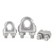 Jinggong (JINGGONG) 304 stainless steel wire rope chuck, wire rope chuck, U-shaped lock buckle, rope tightener, wire clamp 10mm (suitable for 10mm wire rope) (1 piece)