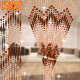 Huixiang anti-fly door curtain beads plastic punch-free anti-mosquito door curtain bedroom home partition curtain crystal bead curtain decoration gold bar gold width 80 high 0.8M27 3CM spacing decoration