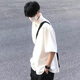 Miao Yijia kurzärärmiges Hemd Herren Sommerjacke weißes Hemd Herrenhemd Casual Viertelärmelte halbärmelige Kleidung Herrenstil Hong Kong Style White Kurzärmelige lose Hemd M.