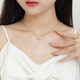 Zhou Dasheng's Tassel Bow Silver Collar para mujeres S925 Cadena de clavícula Nicho de diseño Sense Birthday For Girlfriend