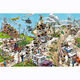 
Taoli Shijia Crazy Town Weekend Jumbo Puzzle 1000 pieces with photo frame jvh cartoon adult children's toy gift Crazy port - M1048 1000 pieces wooden puzzle gift box set to break