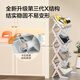 Hergestellt in Jingdong Schuh Rack Schuh Lagerablage Rack Clutch Eingangsaufbewahrungsraum sparen Badezimmerschuhe [keine Installation]