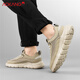 Aokang men's shoes canvas shoes versatile shoes men mesh casual board shoes men sand color 42