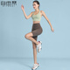 
Free-tied ice silk side pocket riding pants for women wearing summer thin belly-closed shark pants base shorts yoga pants