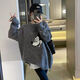 Yimuqi Buy Duoxi Dongguan Dalang Sweater Mid-length Loose and lazy style pullover for women 2024 Winter New Korean Style Pullover Grey Donald Duck y9855 One Size m