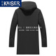 KAISER 2025 new men's parka mink coat full mink fur mink liner men's Nike mink coat black + cross mink + mink sleeves XL (175) suitable for weight 120-140Jin Jin equals 0.5 kg