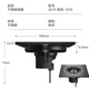 Pistolet de pistolet de frêne à frêne Balcon de cuisine en acier inoxydable Balcon Machine de lavage de salle de bain Déodorant et douche anti-ver 5075 Pipe Shower Kitchen and Room Floor Diversion 3519