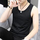 Can be worn inside or outside, sports vest vest summer sleeveless T-shirt men's sports short-sleeved men's white - vest A610 2XL 140-160Jin Jin equals 0.5 kg