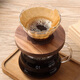 Wanjia full hand brewed coffee pot high borosilicate glass with scale sharing pot swirl texture cold brew American filter cup set [with 40 pieces of filter paper] 450ml sharing pot