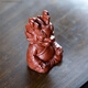 Yixing purple sand fortune dragon tea pet ornaments handmade raw ore Dahongpao toy decoration creative tea ceremony tea set gifts purple sand fortune dragon tea pet