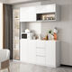 Fatepa 2025 new light luxury sideboard wine cabinet high cabinet modern simple living room wall kitchen cupboard storage cabinet solid wood multi-layer board package installation 140 sideboard with stone slab hanging cabinet