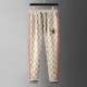 Aoshengte High-End European Trendy Casual Hosen für die Frühlings- und Herbst-Slim-Sporthose für Männer für Jugendliche atmungsaktive Hose für Männer Khaki 32