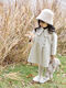 Disney Korean Children's Woolen Coat 2025 Autumn and Winter Baby and Middle-aged Children's Woolen Thick Woolen Coat Windbreaker Beige Gray Thick Woolen Coat 110 (Follow the store for priority delivery)