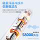 Konka smart electric toothbrush adult student children couple sound wave toothbrush automatic charging toothbrush toothbrush cleaning instrument birthday gift teacher Mid-Autumn Festival gift practical for boys and girlfriends upgraded white-15 large tooth cleaning solution + 8 brush heads + independent travel box