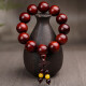 Yueyin Baichuan High Density High Oil Indian Small Leaf Rosewood Bracelet Men's Wenwan Buddha Bead Bracelet About 20mm